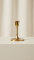 Brushed Brass Candleholder